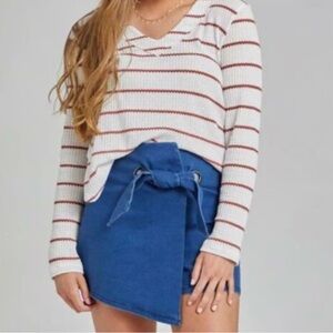 Altar’d State - Reagan Skort Wrap Bowknot Tie - Size S